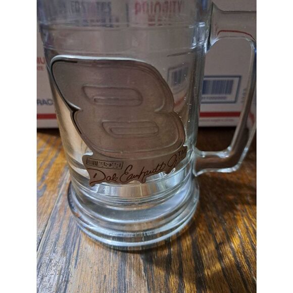 Vintage Nascar Dale Earnhardt Jr Clear Handled Mug, Glass, Cup #8 - Picture 2 of 7